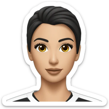 Kim kardashian qui joue à fifa sticker