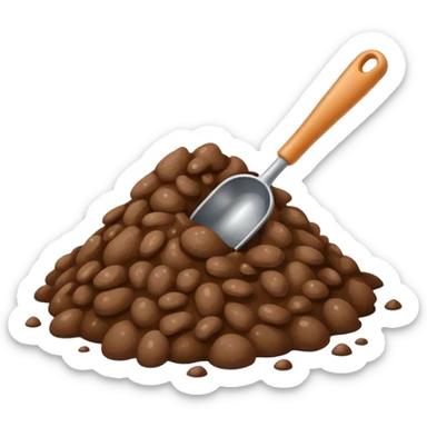 Poop with a scoop sticker