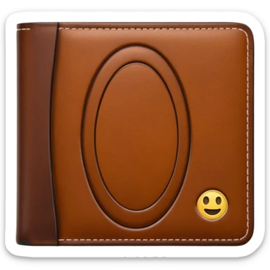 Bi-fold wallet – classic foldable leather wallet.
 sticker