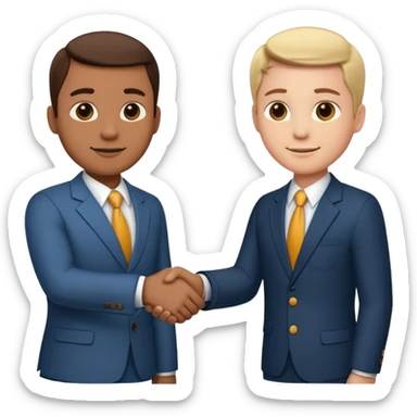 business handshake sticker