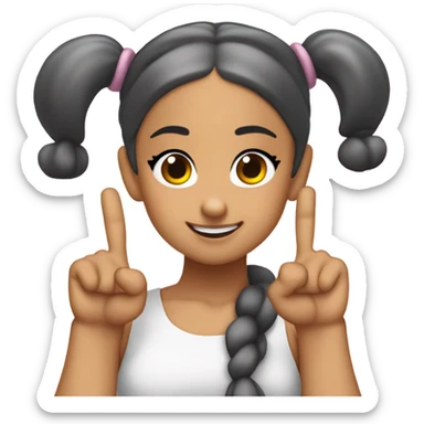 ariana grande positions era sticking up the 2 middle fingers  sticker