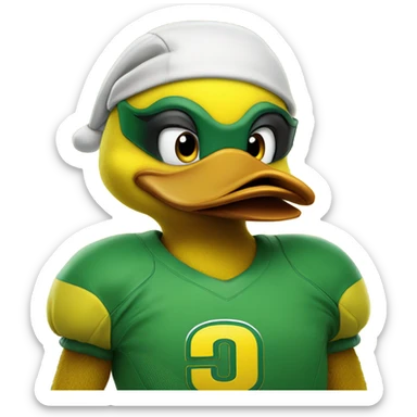 university of oregon mascot “The Oregon Duck” sticker