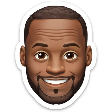 LeBron James raising his eyebrow sticker