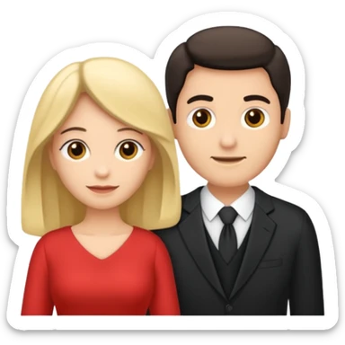 Crie uma figurinha pra stories de uma biblia aberta e um casal lendo (homem loiro e mulher branca cabelos pretos baixinha) sentados de costas o homem é loiro e a mulher branca do cabelo preto  sticker