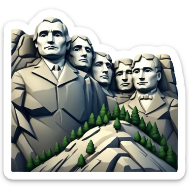 Mount Rushmore sticker