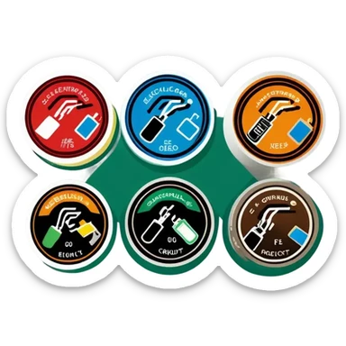 recycling electric materials sticker