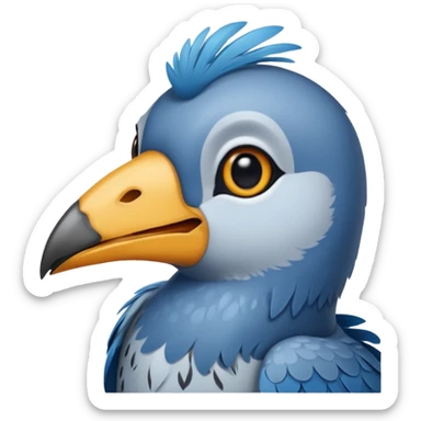A blue tick sticker