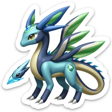 Meloetta-Zygarde-Cresselia-Palkia-Dialga-Electrike-Manectric-Fakémon-fusion, full body sticker