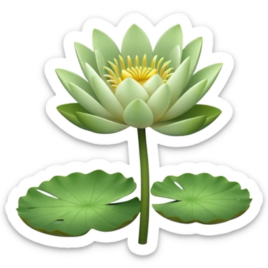 Small text size water lily bud with stem. ⅛ of the ones you’ve given.  sticker
