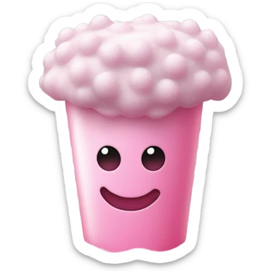 Copo de nieve rosa sticker