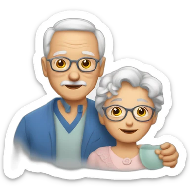 grand parents meternelle sticker