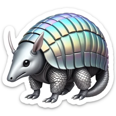 A symbiotic pair consisting of a metallic armadillo-like creature that generates magnetic fields and the colony of crystal formations growing on its back that amplify and direct these energies. sticker