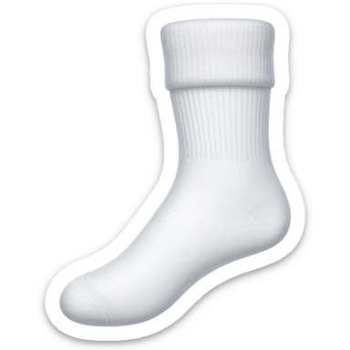 A female white sock sticker