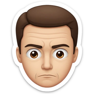 A suspicious side eye look sticker