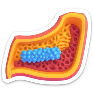 minimal 3D cross-section of a biological membrane showing phospholipid bilayer and one channel protein, no extra detail, clear and schematic sticker