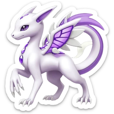 Meloetta-Mewtwo-Reshiram-Pokémon-Fakémon-fusion-hybrid-creature sticker