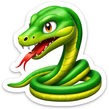 i want a animated emoji with the text "'Lil Viper Mad"  sticker
