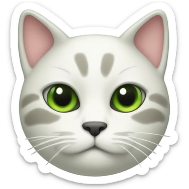 Cozy cat on a green blanket sticker