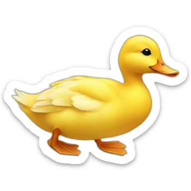 Duckling sticker
