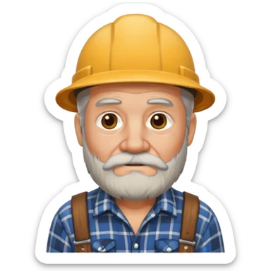 lumberjack grandpa sticker