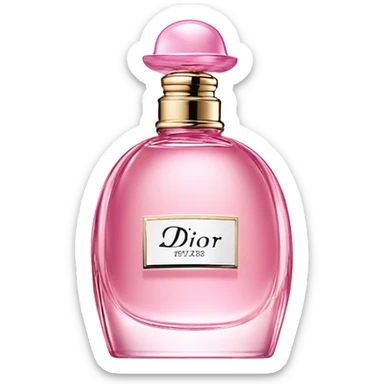 Dior perfume pink   sticker
