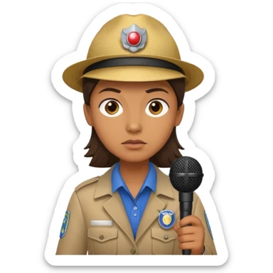 field reporter from News channel sticker