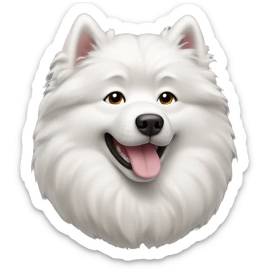samoyed dog sticker