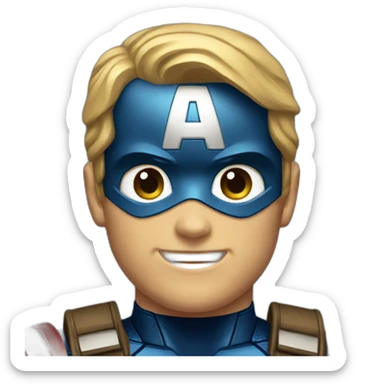 JC captain america sticker