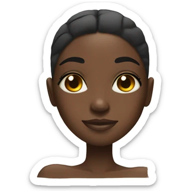 Black girl having a spa day  sticker