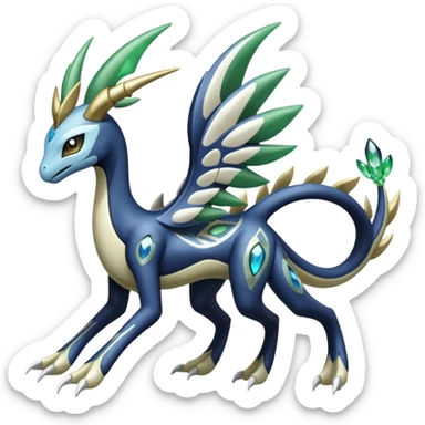 Meloetta-Zygarde-Cresselia-Palkia-Dialga-Electrike-Manectric-Fakémon-fusion, full body sticker