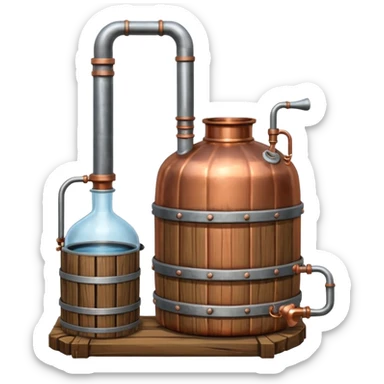 moonshine still sticker