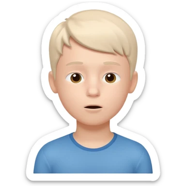 Healthy food  : Boy Breathing 3d Icon with color of D0B8FF
 sticker