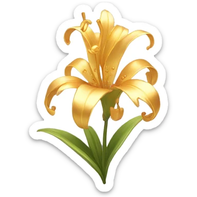 gilded lily sticker