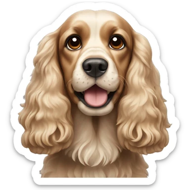 Cocker spaniel dog sticker