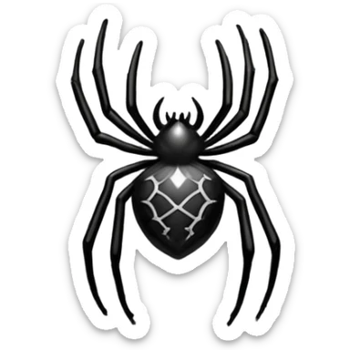 spider web nest sticker