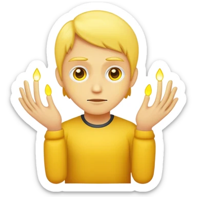 The yellow-skinned person turned off the light sticker