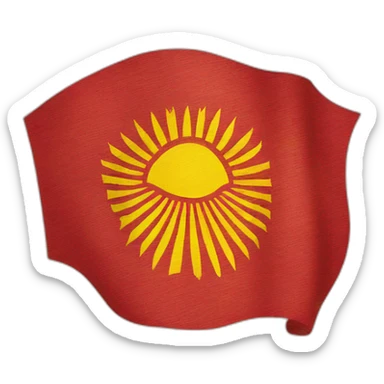 kyrgyzstan flag sticker