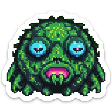 Blob monster with one eye sticker
