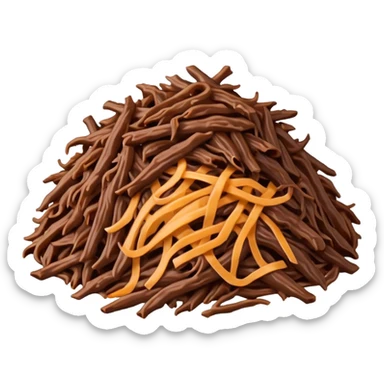 shredded beef sticker