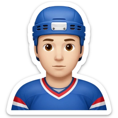 ice hockey player (#00A3E0) and red (#F9423A) sticker