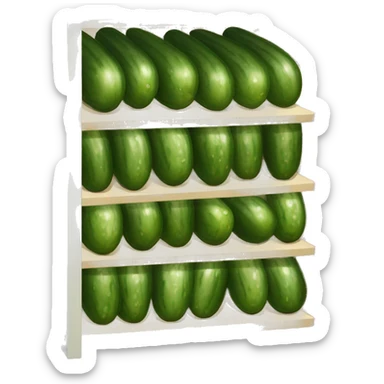 optimal storage conditions for pickled cucumbers. sticker