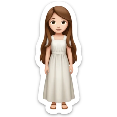 High resolution of ful body girl sticker