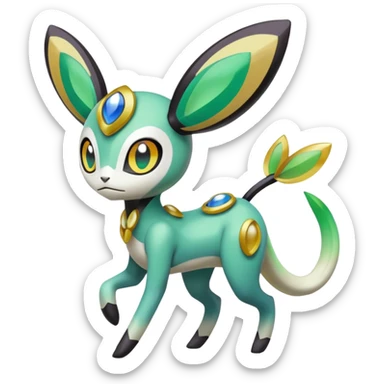 Meloetta-Inteleon-Gabite-Keldeon-Pokémon-Fakémon-fusion-hybrid-creature sticker