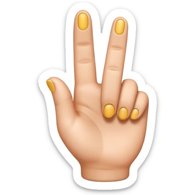 Please create a 3D emoji that shows the number "1" using "1" fingers. I’d like it to resemble the iPhone emoji style! sticker