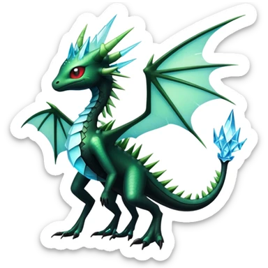 Punk’ish Edgy Badass Dark Gothic Flygon-Aurorus-Amaura-Hybrid-Creature sticker
