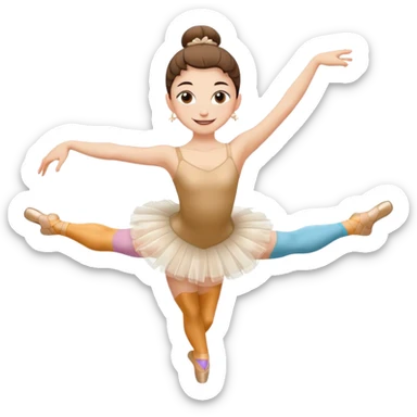 Crea un emoji de ballerina capuchina sticker