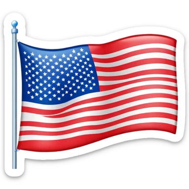 American Flag with the words "I-130" approved sticker