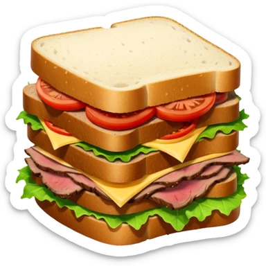 roast beef sandwich sticker