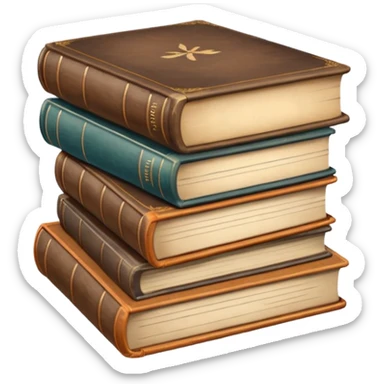 bunch of old book sticker