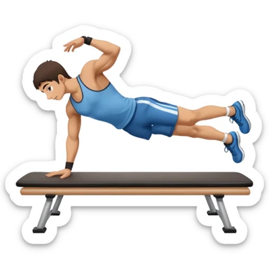 argentinian 17 year old guy doing a calisthenic planche sticker